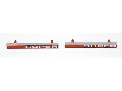 1971-72 Chevy Truck Front Fender Emblems Super