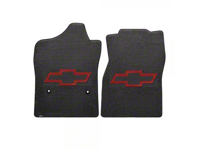 1971-72 Chevy Truck Lloyds Ultimat Black Floor Mats Red Bowtie