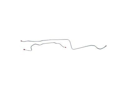 1971-72 Chevy Truck Rear Axle Brake Line Set-Coil And Auxiliary Leaf Springs-Steel