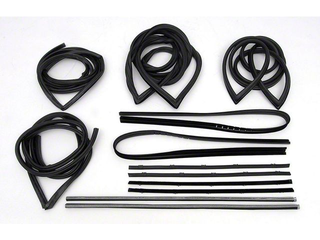 1971-72 Chevy Truck Weatherstrip Kit Standard For Trucks With Chrome Trim