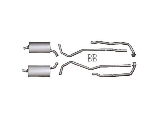 1971 Corvette Exhaust System Small Block 270hp Aluminized 2 With Manual Transmission