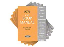 1971 Ford Passenger Car Shop Manual; 5 Volumes