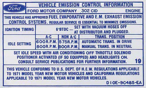 Ecklers 1971 Ed 302-2v At/mt