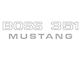 1971 Mustang Boss 351 Fender Decal, Argent Silver-Gray