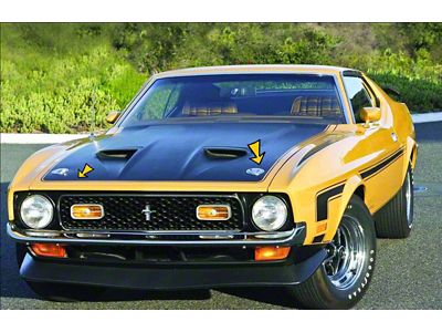 1971 Mustang Boss 351 Hood Paint Stencil Kit