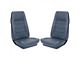 1971 Mustang Coupe TMI Premium Standard Interior Front Bucket and Rear Bench Seat Cover Set, Medium Blue