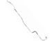 1971 Mustang Stainless Steel Front to Rear Drum Brake Line, 1-Piece (Front Drum Brakes)