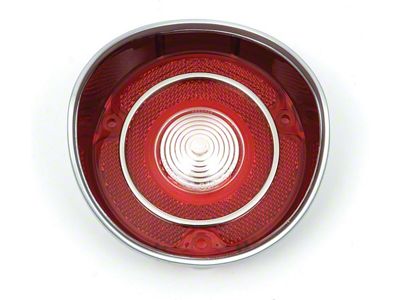 Lens, Back-Up, Deluxe w/Chrome Trim, RH (1971 Chevelle)