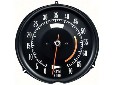 1972-1974 Corvette Electronic Tachometer, 5300 RPM Redline