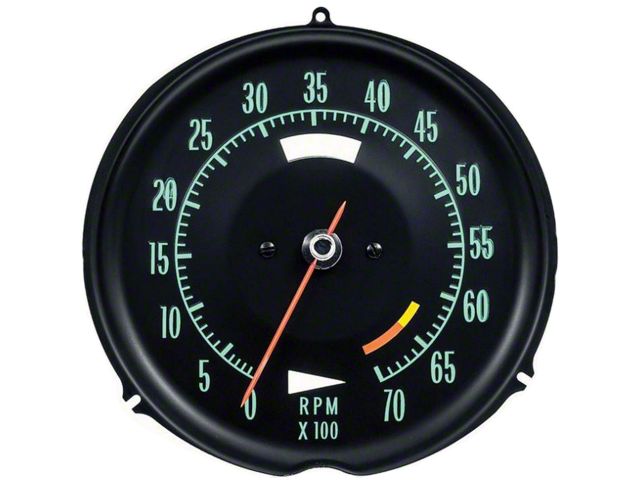 1972-1974 Corvette Electronic Tachometer, 6500 RPM Redline