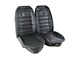 CA 1972-1974 Corvette Seat Covers Driver Leather Black With All Leather Construction
