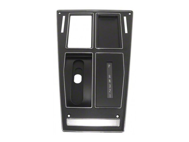 1972-1974 Corvette Shifter Console Trim Plate For Cars With Automatic Transmission And Without Air Conditioning