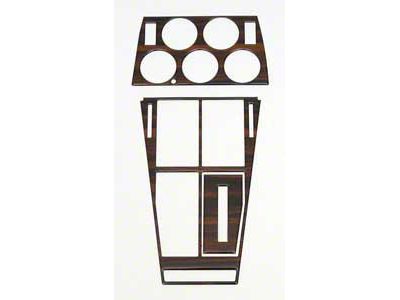 1972-1976 Corvette Dash And Console Kit Center For Cars Without Air Conditioning Rosewood
