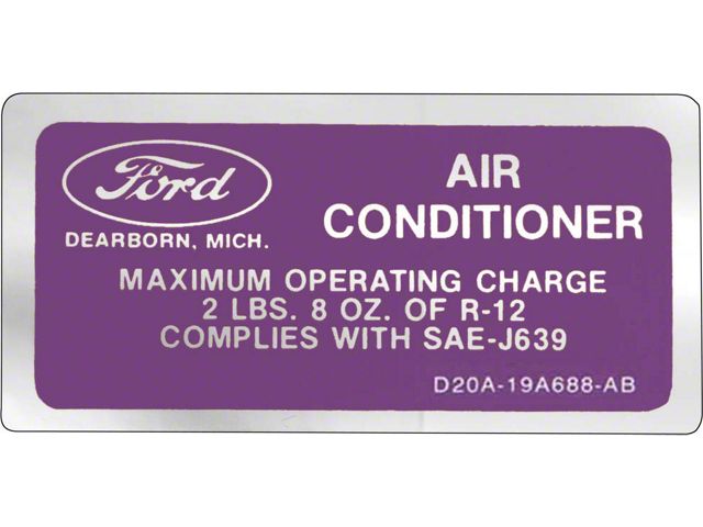 1972-1978 Ford Thunderbird A/C Charge