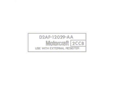 Ignition Coil Decal/ Motorcraft