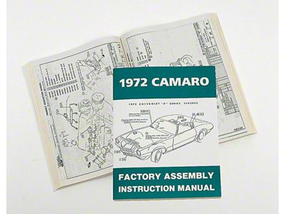 1972 Camaro Assembly Manual