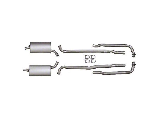 Header-Back Exhaust System (69-72 Small Block V8 Corvette C3 w/ Automatic Transmission)