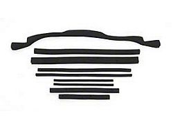 1972 Corvette Radiator And Fan Shroud Seal Kit Small Block With Plastic Shroud And Copper Radiator 