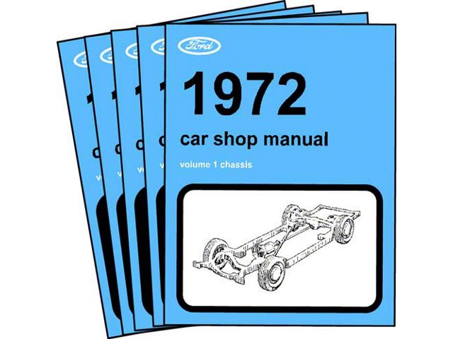 Shop Manual/ 5 Volume Set/ 1972