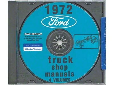 1972 Ford Pickup Shop Manual On USB