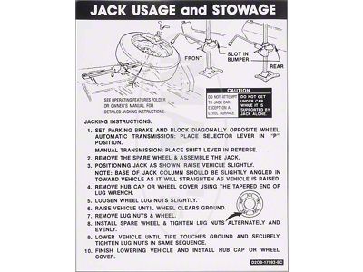 1972 Ford Thunderbird Jack Instructions