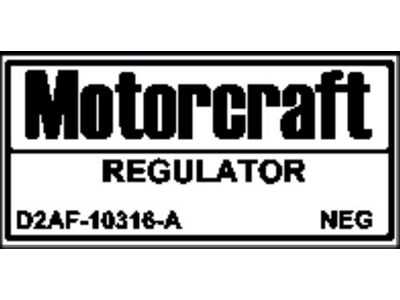 1972 Ford Thunderbird Voltage Regulator Decal for Cars with A/C