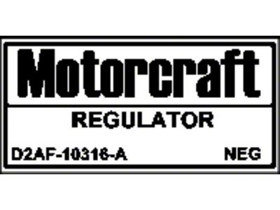 1972 Mustang Voltage Regulator Decal for Cars with A/C