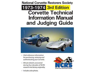 1973-1974 Corvette NCRS Judging Manual