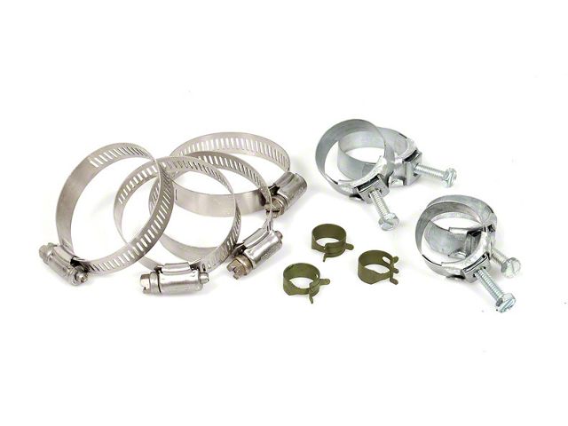 1973-1974 Corvette Radiator And Heater Hose Clamp Kit For Cars Without Air Conditioning 350ci