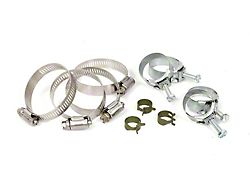 1973-1974 Corvette Radiator And Heater Hose Clamp Kit For Cars Without Air Conditioning 350ci 