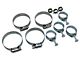 1973-1974 Corvette Radiator And Heater Hose Clamp Kit For Cars With Air Conditioning 350ci