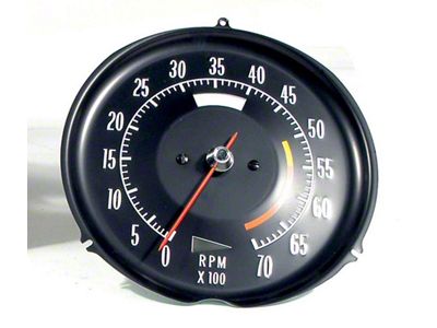 1973-1974 Corvette Tachometer 5600 Red Line