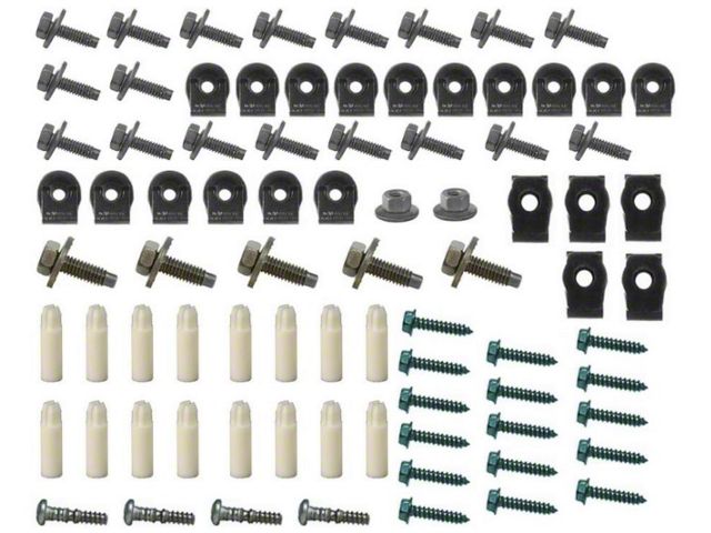 Grille Hardware Kit,107 Pieces,73-75,Ford P/U