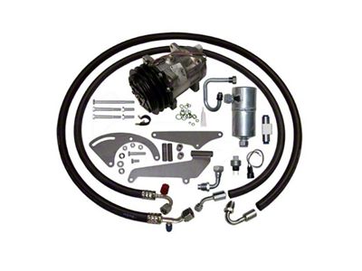 Original Air A/C Compressor Performance Upgrade Kit; Stage 1 (73-Early 77 V8 Corvette C3 w/ Short Water Pump)