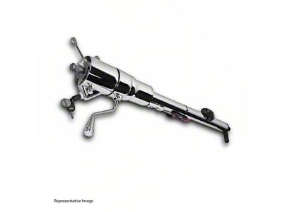 1973-1978 Chevy Truck Ididit Tilt Steering Column, AT Column Shift, Black Powdercoat Finish