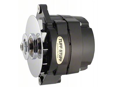 1973-1979 Camaro Alternator; 100 AMP; OEM Or 1 Wire; V Groove Pulley; Stealth Black; 9 Clocking;