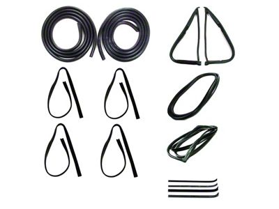 1973-1979 Ford Truck, Complete Body Weatherstrip Seal Kit With Trim Groove