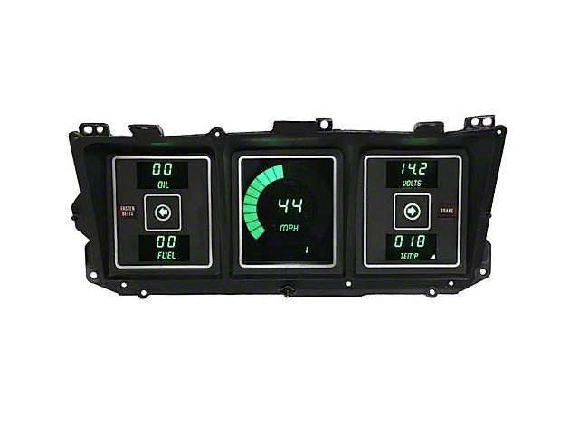 1973-1979 Ford Truck -Direct Replacement LED Digital Gauge Cluster- Green