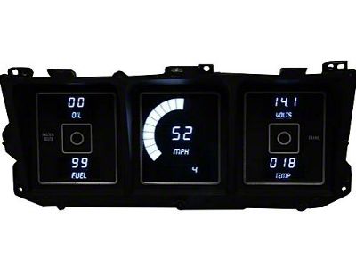 1973-1979 Ford Truck -Direct Replacement LED Digital Gauge Cluster- White