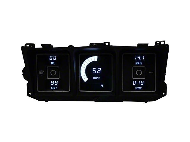 1973-1979 Ford Truck -Direct Replacement LED Digital Gauge Cluster- White