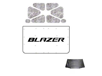 1973-1980 Blazer Under Hood Cover, Quietride AcoustiHOOD, 3-D Molded, Blazer Logo