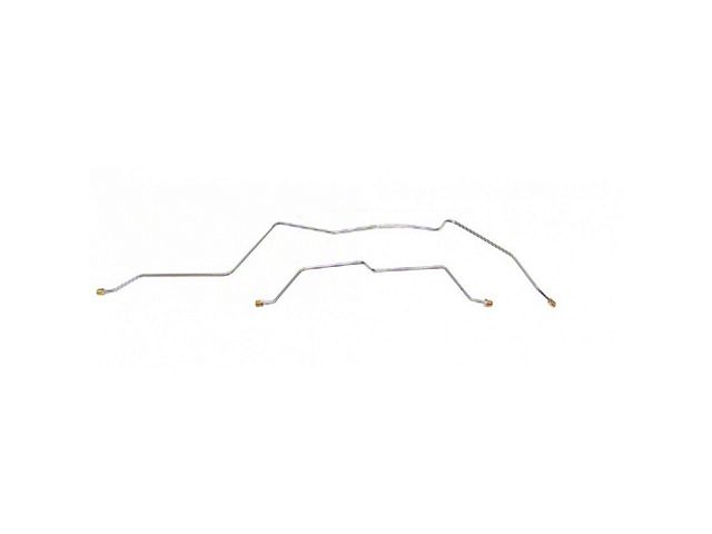 1973-1980 Chevrolet/GMC Truck 4WD 1/2-Ton Five Lug Standard Rear Axle Brake Lines 2pc, OE Steel