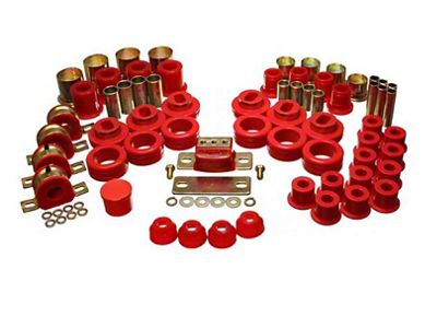 1973-1980 Chevy-GMC Truck Front Master Bushing Set, 2WD, Red