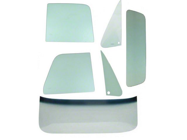 1973-1980 Chevy-GMC Truck Glass Kit Tinted Windshield With Antenna, Small Rear Window