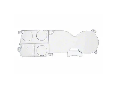 1973-1980 Chevy-GMC Truck Instrument Cluster Lens, With Clock
