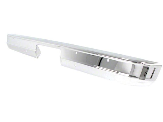 1973-1980 Chevy-GMC Truck Rear Bumper, Fleetside, Chrome, Without Impact Strip Holes (Fleetside)