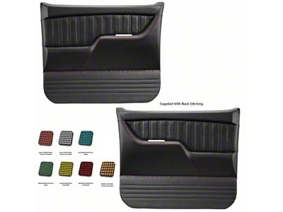 1973-1980 Chevy-GMC Truck Sport Door Panels With Houndstooth Insert, Molded