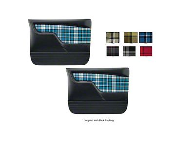1973-1980 Chevy-GMC Truck Sport Door Panels With Plaid Insert, Molded