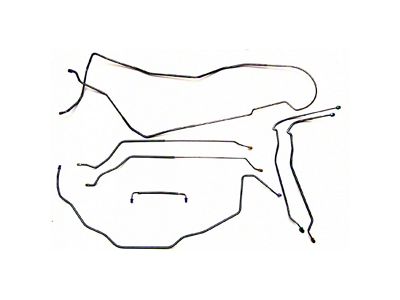 1973-1980 Chevrolet/GMC Truck 4WD 1/2-Ton Std. Cab Shortbed Power Disc Brake Set 8pc, Stainless