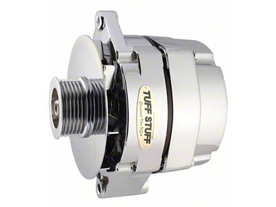 1973-1983 Camaro Alternator; 100 AMP; OEM Or 1 Wire; 6 Groove Serpentine Pulley; Aluminum; Polished;